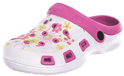 Brandsseller Sabots Femmes Chaussure de Jardin Pantoufle Plage Sandales Clogs Motif de Fleurs