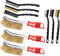 Handrahtbürste Set Edelstahlbürste Brass Nylon Drahtbürste Handdrahtbürstensatz Drahtbürsten (9 Pcs Drahtbürste Set)