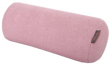 Dr. Berger – Nackenrolle ca. 40x16cm mit Kugelfaserfüllung – besonders weiche Stütze für Nacken und Hals mit Altrosa-farbenem Double Fleece Bezug aus 100% Oekotex-zertifizierter Baumwolle