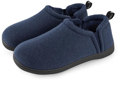 Snug Leaves Pantoufles Homme Laine Synthétique Antidérapant pour Intérieur