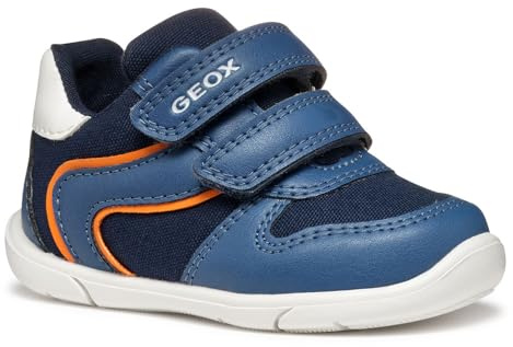 Geox - B ZAPITO Boy A, Zapatillas Bebé - Joven, Avio/Orange,