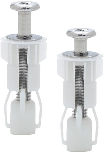 2 Pièces Fixation Abattant WC,Fixation Cuvette WC,Fixation Abattant WC Universel,pour Siège de Toilette,Matériau en Nylon(Style 2)