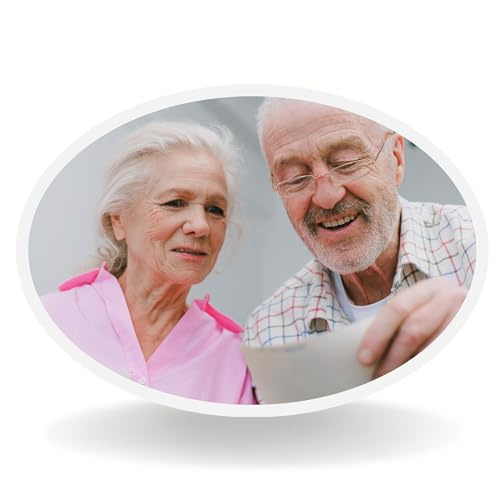 Bethel 5,1 cmPiastrelle commemorative personalizzate per lapide - Foto in ceramica impermeabile per decorazione di tombe - Immagine in porcellana resistente ai raggi UV - Piastra funeraria per