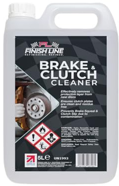 Brake and Clutch Cleaner 5L | Disc Brake Cleaner Removes Oil, Grease and Brake Dust | Improves Braking Efficiency | For Cars, Motorcycles & Bicycles