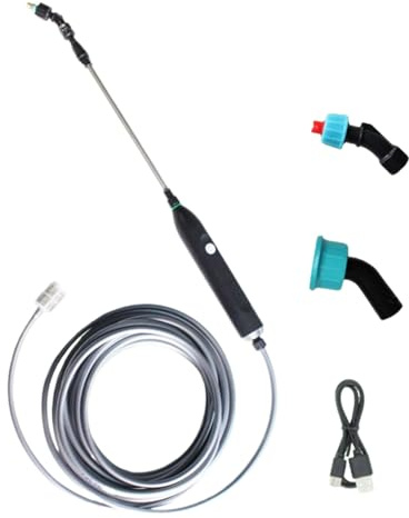Spruzzatore elettrico portatile, strumento di irrigazione telescopico | Abs + struttura in acciaio, design con ugelli multipli per prato, cortile, verdure, fiori, fertilizzazione
