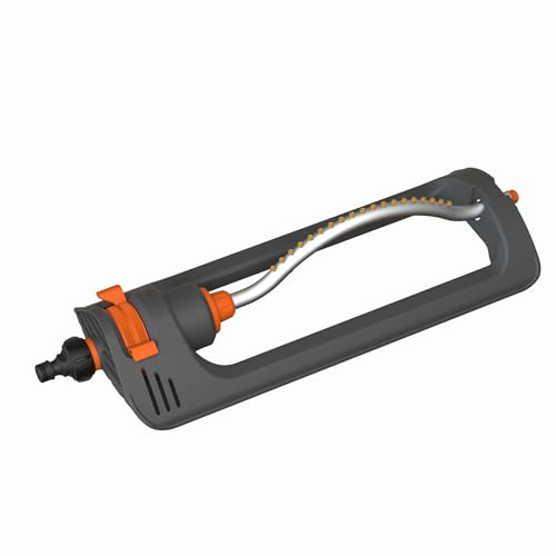 XTDMJ Square Sprinkler Garden Lawn Sprinkler, 19 Nozzles Lawn Sprinkler Garden for Watering Areas of 110-250 m², Comfort Lawn Sprinkler Metal Lawn Sprinkler with Integrated Metal Filter