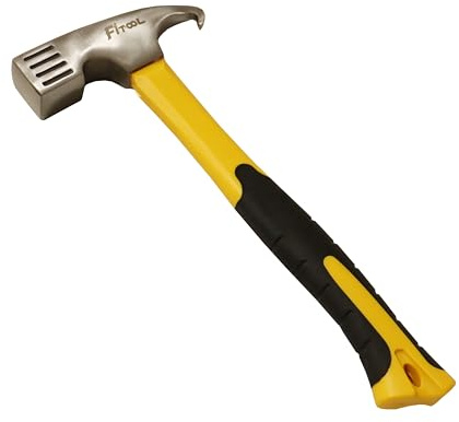 Martillo de estaca forjado de 10.6 pulgadas para tienda de campaña y removedor de estacas, herramienta de mazo multifunción resistente, martillo para el hogar, martillo de camping, 1 libra