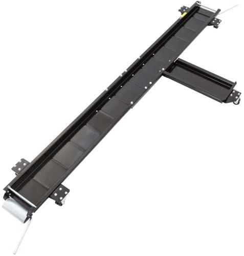 Black Widow Extra Long Motorcycle Dolly for Cruisers and Choppers, Heavy Duty Garage Mount Stand, 94 Inch Track, 1,250 Pound Capacity, Black