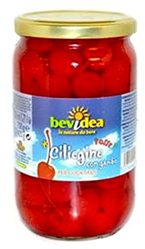 750 g de cerises avec tige au chirop cerises pour cocktails pour coupes glacées et desserts.
