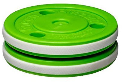Green Biscuit PRO träningspuck för ishockey, hockey Puck asfalt av Best4Hockey
