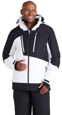 Mountain Warehouse Supernova Mens Ski Jacket - Warm, Breathable, Waterproof & Padded Coat, Thermal Tested -30°C - Best for Autumn, Winter, Skiing, Winter Sports Off White M