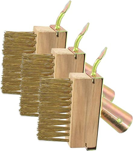 Labstandard Fugenreiniger Stahlbürste Fugenbürste Fugenkratzer Unkrautbürste Bürste Unkrautkratzer Fugenbesen Unkraut Fugenbürste mit Metall-Borsten und Schaber gegen Unkraut (3)