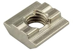 Edelstahl Nutenstein schwer Gleitmutter M8 Nut 8 für Aluprofil 30-er - 10 Stück