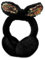 JINGTOPS Ohrenwärmer Winter Damen Bequemer weicher Winter Ohrenschützer (Schwarz)