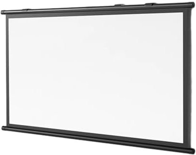 Pantalla for Proyector 16:9/4:3 4K HD, Portatil Pantalla Proyector 30/40/50/60/72 Pulgadas, Manual Enrollable, Ángulo Visión 180º, Cine en Casa Pantalla De Proyección Plegable, Blanco(16:9,60)