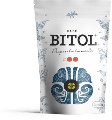 BITOL #2 Café de Especialidad en Grano Natural | 100% Arábica de Origen Único, Guatemala Volcán De Oro | Gourmet de Tueste Medio, Notas de Chocolate, Caramelo y Frutos Secos, Acidez Brillante | 1000 g