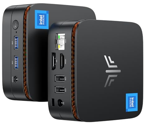 NiPoGi Mini PC, Ιntel Alder Lake-Ν95 (Βeat N5095, fino a 3.4GHz),8GB RAM+512GB M.2 Mini Computer, supporto 2.5 SATA SSD, WiFi 5,Bluetooth4.2, Dual HDMI Display SATA SSD