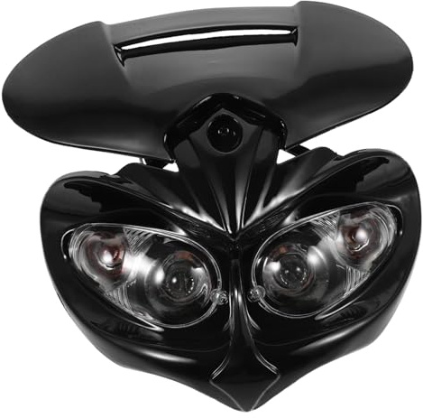 TOPBATHY Faro LED para Motocicleta 35w 12v 15a Ángulo Amplio y Mayor Alcance de Luz, Accesorio Delantero Negro de Plástico para Luces de Conducción