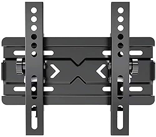 Support mural pour TV, installation facile, inclinable, pour téléviseurs plats et incurvés de 14 à 70, supporte jusqu'à 70 kg, VESA max 600 x 400 mm, noir