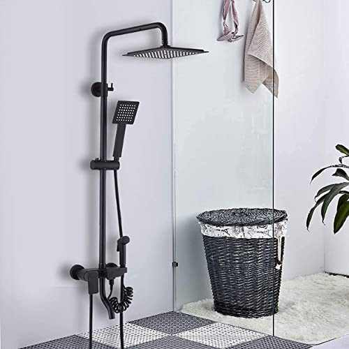 Kitchen Faucet Conjunto de Ducha de la batidora termostática Cabeza de Ducha de Ducha a Mano 40 ° C Duchador Ducha Termostática Termostático de 3 Funciones Duchador Cuadrado de Ducha de Ducha de