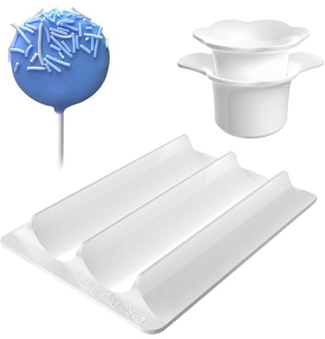 Zetqhuu Molde Para Cake | Juego De Molde Para Galletas Cake Pop Con Bandeja | Utensilios De Cocina De Alimenticio Para Postres De Chocolate Magdalenas Cumpleaños Bodas Fiestas