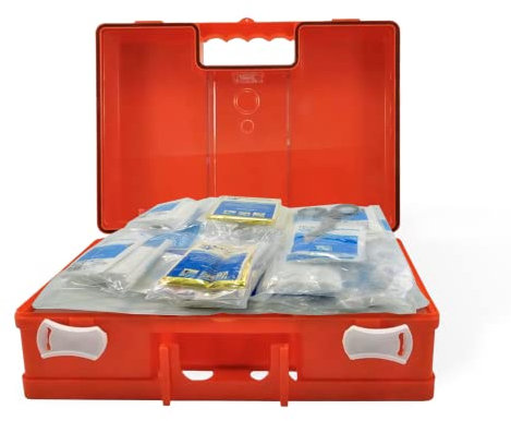 Medicalcorner24 Gefüllter Erste Hilfe Koffer, Verbandskasten, DIN 13169 mittelgroß