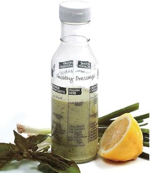 Norpro - Mezclador de ensalada de cristal con recetas de 21 cm (6 unidades)