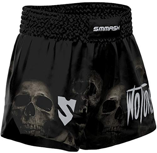 SMMASH MMA Shorts Herren Kurz Sporthose Thaibox Muay Thai Hose Boxhose Trainingsshorts Atmungsaktiv Elastisch Abriebfest