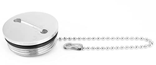 Tankdeckel für Boote, 2in Edelstahl Boot Marine Deck Befüllung Füllstoff Cap Gas Kraftstofftank Hardware Zubehör für Boat Caravan RV Yacht
