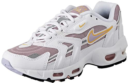Nike Air Max 96 II, Damen-Turnschuhe, Weiß/Purple Dawn-Plum Fog-Pink Glaze, 36,5 EU
