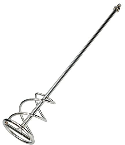 KOTARBAU® Mörtelrührer Spiralmischer 100 mm mit M14 Gewinde für Zement Putz Gips Farben Rührkorb Wendelrührer Rondenrührer Farbrührer Rührquirl Gipsrührer