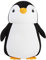 KKPLZZ 2-in-1-Nackenkissen, süßes Pinguin-U-Form-Nackenkissen, Nackenstützkissen, weiches, bequemes Reisekissen Camping, Wandern, Auto, Flugzeug