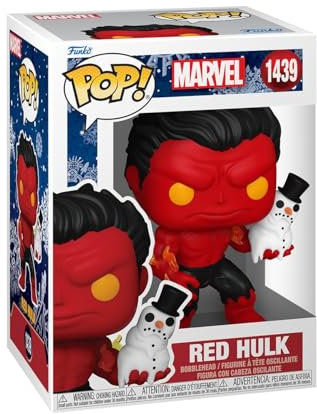 Funko Pop! Marvel: Holiday – Red Hulk - Marvel Comics - Vinyl-Sammelfigur - Geschenkidee - Offizielle Handelswaren - Spielzeug Für Kinder und Erwachsene - Comic Books Fans