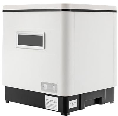 60L Tischgeschirrspüler Kleiner Küchengeschirrspüler, Mini-Geschirrspüler 5 Liter Tank, 6 Programme, geeignet für Büro, Wohnwagen und Camping,1.5KW