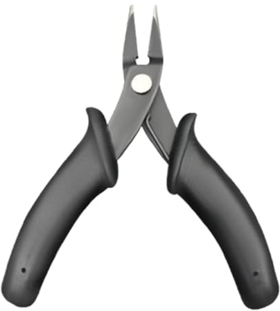 Pinza per gioielli, pinza ad ago per gioielli, Pinze a becchi ad ago per gioielli in acciaio al carbonio Pinze di precisione, Pinze per crimpare gioielli portatili Strumenti per la creazione di gioiel
