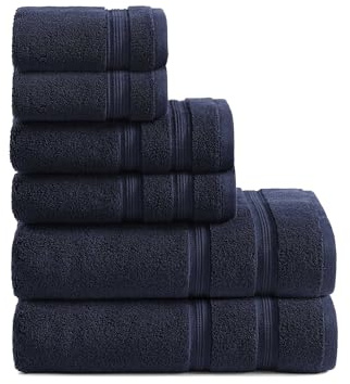 Tommy Hilfiger - Hand, Fingertip & Bath Towel Set, 6 Pack Towels