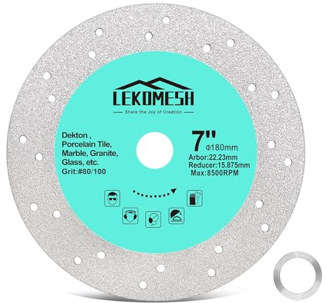 LEKOMESH 18 cm diamantblad för våt kakelsåg för vinkelslip