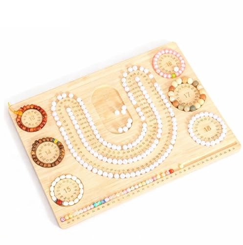 VNLCPX Tavola da Disegno per Perline, Bordo di Perline di Legno, Vassoio per Strumenti Artigianali di Design, per la Creazione di Gioielli Fai da Te Collane e Braccialetti, 32.5 x 28 x 1 cm