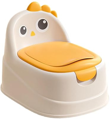 Toilette per imparare a usare il vasino con design a papera, vasino portatile per bambini con paraspruzzi per ragazzi e ragazze da 1 a 6 anni, contenitore facile da pulire montare per uso domestico