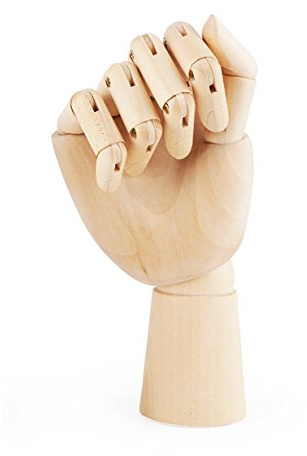 Art a mano in legno, Nicwhite Artist snodato articolato manichino di legno a mano, Sectioned Opponibili figura scultura manichino mano Modello con dita flessibile, per disegnare,10,12 7 Right Hand