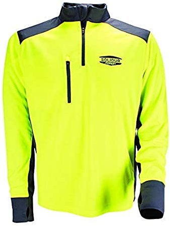 Solidur TEMLJA - T-Shirt Coolmax à Manches Longues - Confort et Protection Exceptionnels - Protection Contre les UVA et UVB - Taille S - Jaune