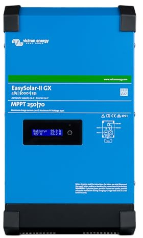 Victron Energy EasySolar-II GX 3000VA 48-Volt 230V Wechselrichter 35 Amp Batterie Ladegerät und Solar Ladegerät MPPT 250V 70 Amp