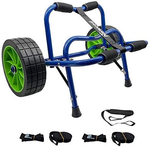 Newcod Kayak Cart, Kayak Dolly with Airless Tire for Carrying Kayak Canoe SUP Paddle Board
