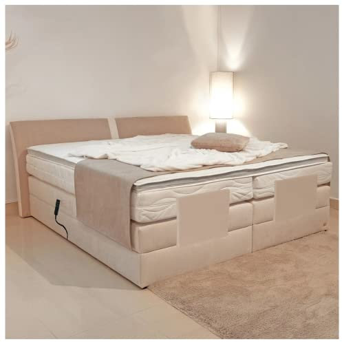 PAARA Boxspringbett Dallas III | Motor | Matratze | Topper Komplettset - Made in Germany (Farbe und Härtegrad (H2 - H4) frei wählbar - Bitte nach Bestellung per Nachricht mitteilen, 180 x 200 cm)