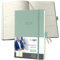 SIGEL C2572 Wochenplaner Wochenkalender 2025, ca. A5, grün, Hardcover, 192 Seiten, Gummiband, Stiftschlaufe, Archivtasche, aus nachhaltigem Papier, Conceptum