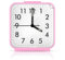 OQIMAX Sveglia da Comodino Analogica, Sveglia da Comodino Silenziosa, Sveglia Piccola da Viaggio, Senza Ticchettio, Puntatore Luminoso, Snooze, Orologio da Comodino, Rosa