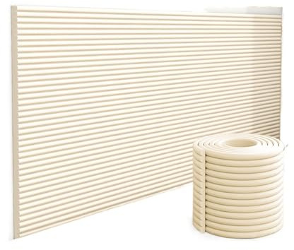 Boracy Coussin Mural Rembourré, Panneau Tete de Lit à Coller avec Rembourrage de 10mm, Panneau Mural Decoration/Anti-Collision/Isolation(Blanc,20cmx200cm)