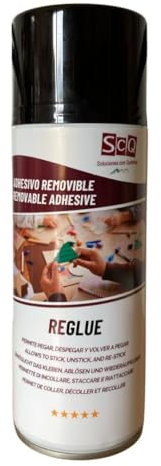 Pegamento separable | Cola removible | Spray adhesivo nuevamente separable | Pegamento para papel, carton, plásticos, corchos. Pega y despega sin dañar materiales