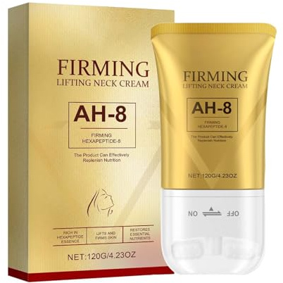 AH-8 Firming Neck Cream, hals och dekolletkräm med hexapeptid, AH-8 hals uppstramande krämer roller för att minska rynkor, fuktgivande, tightening