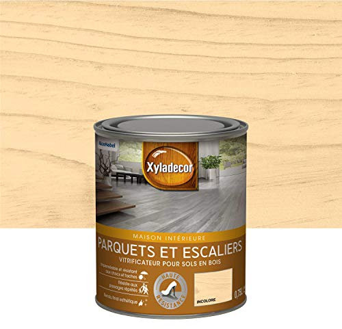 Xyladecor - Vitrificateur pour Sols Intérieurs en Bois Toutes Pièces - Parquets et Escaliers - Haute Résistance - Couleur : Mat Incolore - Quantité : 0,75L - 5324764